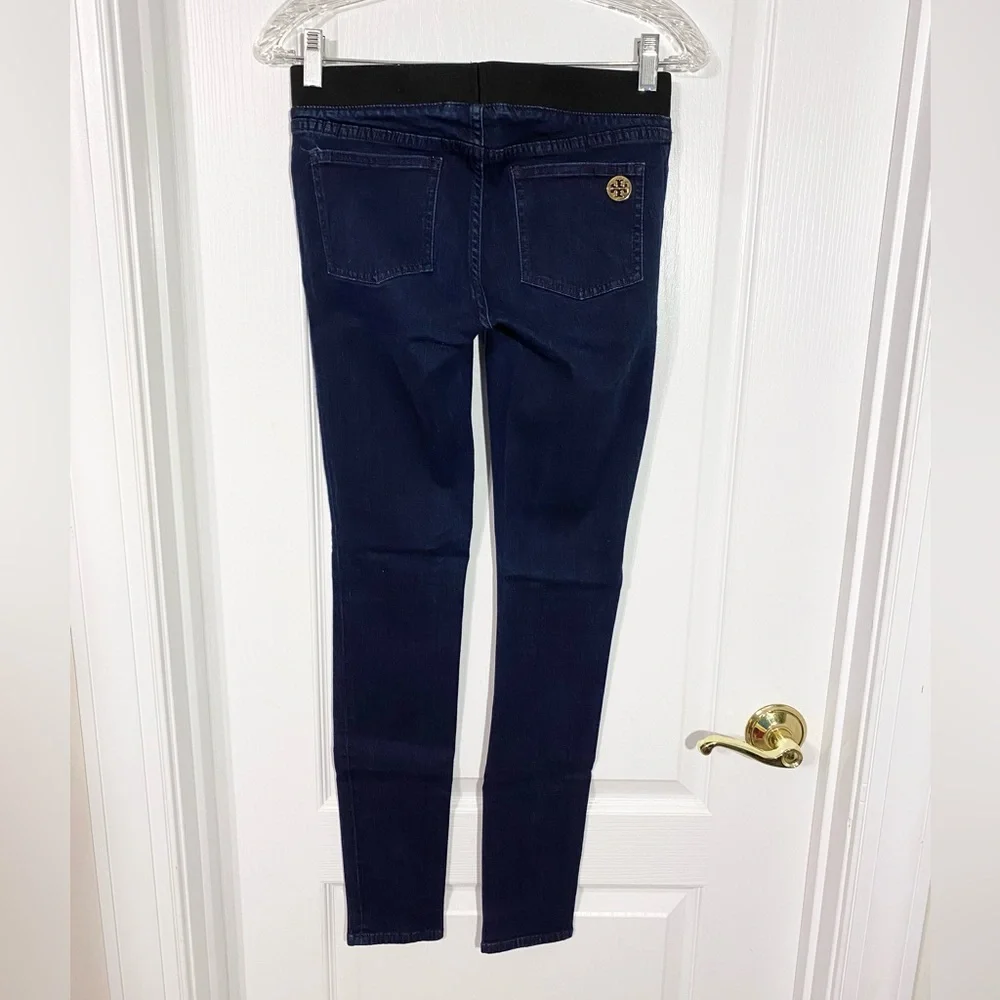 Tory Burch Jeggings Denim Leggings Dark Wash Size 27